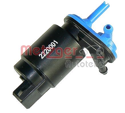 Metzger Autoteile Waschwasserpumpe, Scheibenreinigung [Hersteller-Nr. 2220001] für Saab, Seat, VW, Ford, Opel