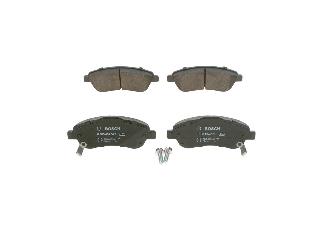 Bosch Bremsbelagsatz, Scheibenbremse [Hersteller-Nr. 0986494379] für Honda