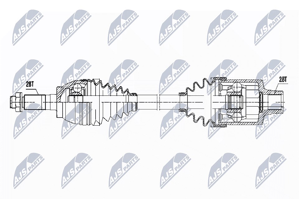 Nty Antriebswelle [Hersteller-Nr. NPW-MZ-051] für Mazda