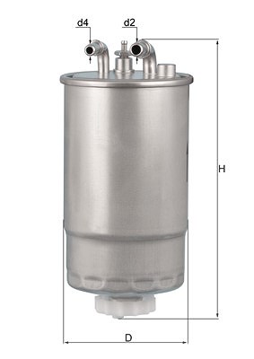 Mahle Kraftstofffilter [Hersteller-Nr. KL568] für Vauxhall, Opel