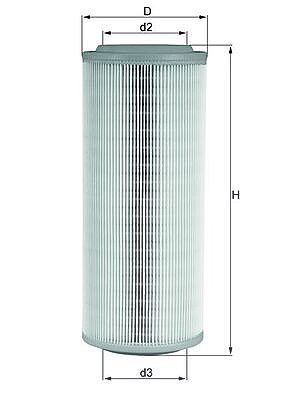 Mahle Luftfilter [Hersteller-Nr. LX855] für Lancia, Fiat