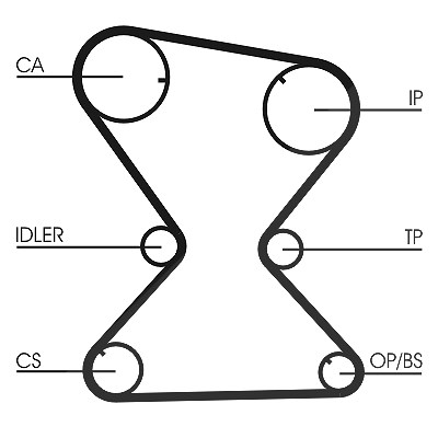 Continental Ctam Zahnriemen [Hersteller-Nr. CT842] für Proton, Mitsubishi