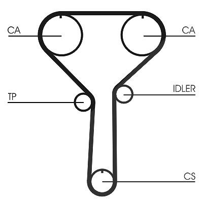 Continental Ctam Zahnriemen [Hersteller-Nr. CT992] für Kia