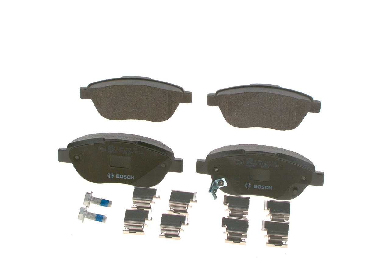 Bosch Bremsbeläge vorne (Satz) [Hersteller-Nr. 0986494157] für Vauxhall, Opel, Fiat