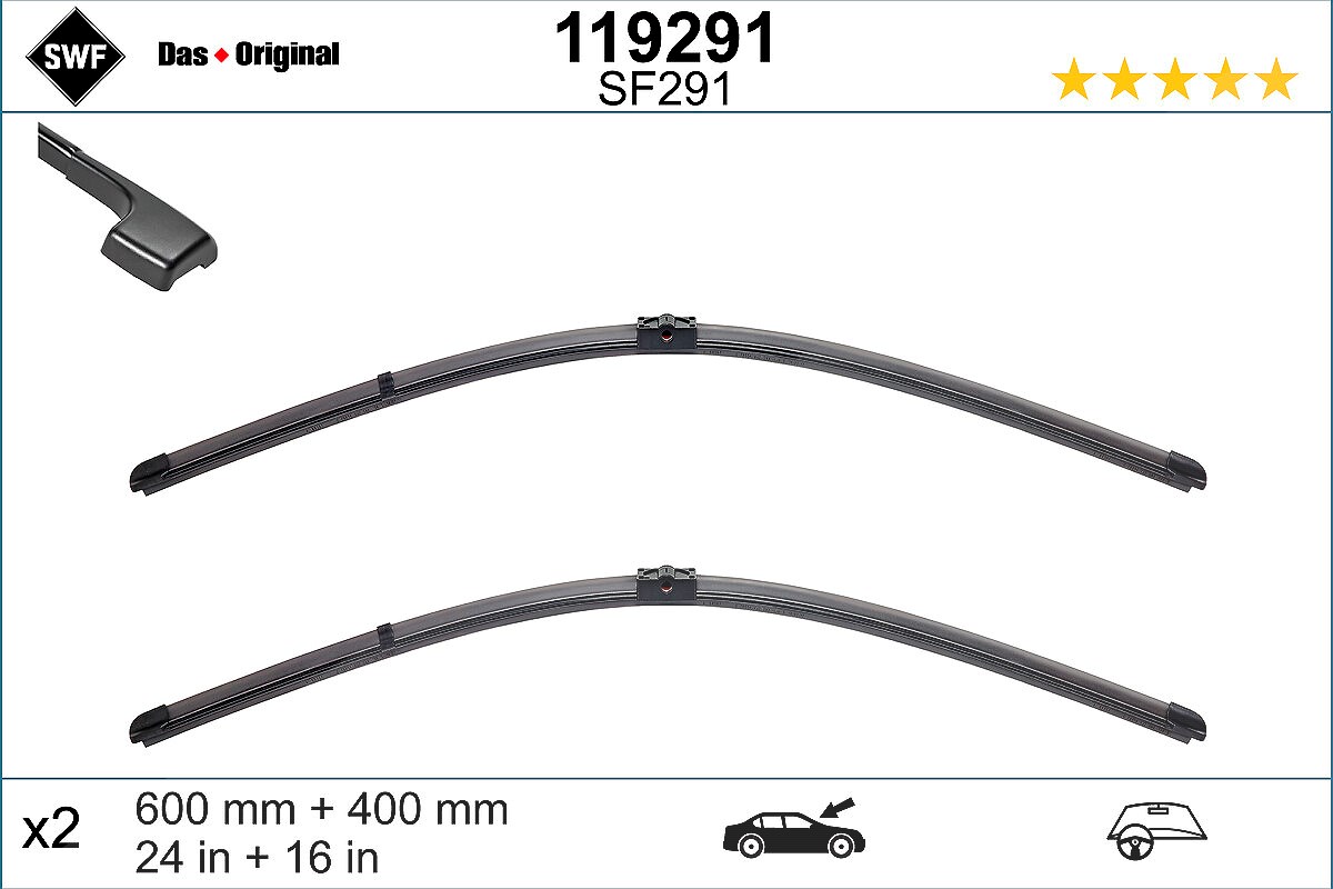 Swf Wischblatt [Hersteller-Nr. 119291] für BMW, Alpina