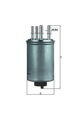 Mahle Kraftstofffilter [Hersteller-Nr. KL506] für Land Rover