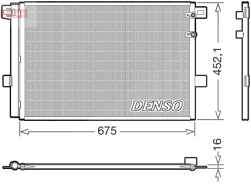 Denso Kondensator, Klimaanlage [Hersteller-Nr. DCN32065] für VW