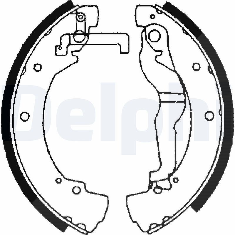 Delphi Bremsbackensatz [Hersteller-Nr. LS1656] für VW