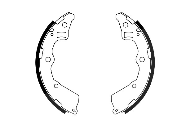 Bosch Bremsbackensatz [Hersteller-Nr. 0986487757] für Kia