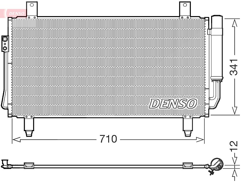 Denso Kondensator, Klimaanlage [Hersteller-Nr. DCN45006] für Mitsubishi