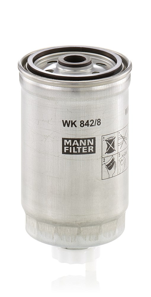 Mann-filter Kraftstofffilter [Hersteller-Nr. WK842/8] für Fiat, Lancia, Citroën, Peugeot