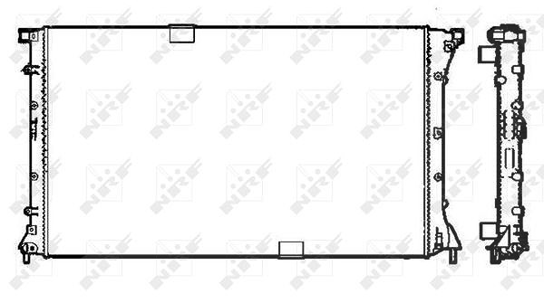 Nrf Kühler, Motorkühlung [Hersteller-Nr. 58331] für Renault, Opel, Vauxhall, Nissan