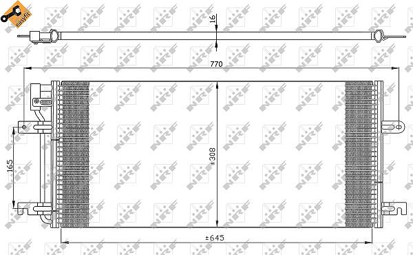 Nrf Kondensator, Klimaanlage [Hersteller-Nr. 35316] für VW