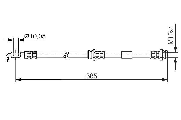 Bosch Bremsschlauch [Hersteller-Nr. 1987476110] für Mazda