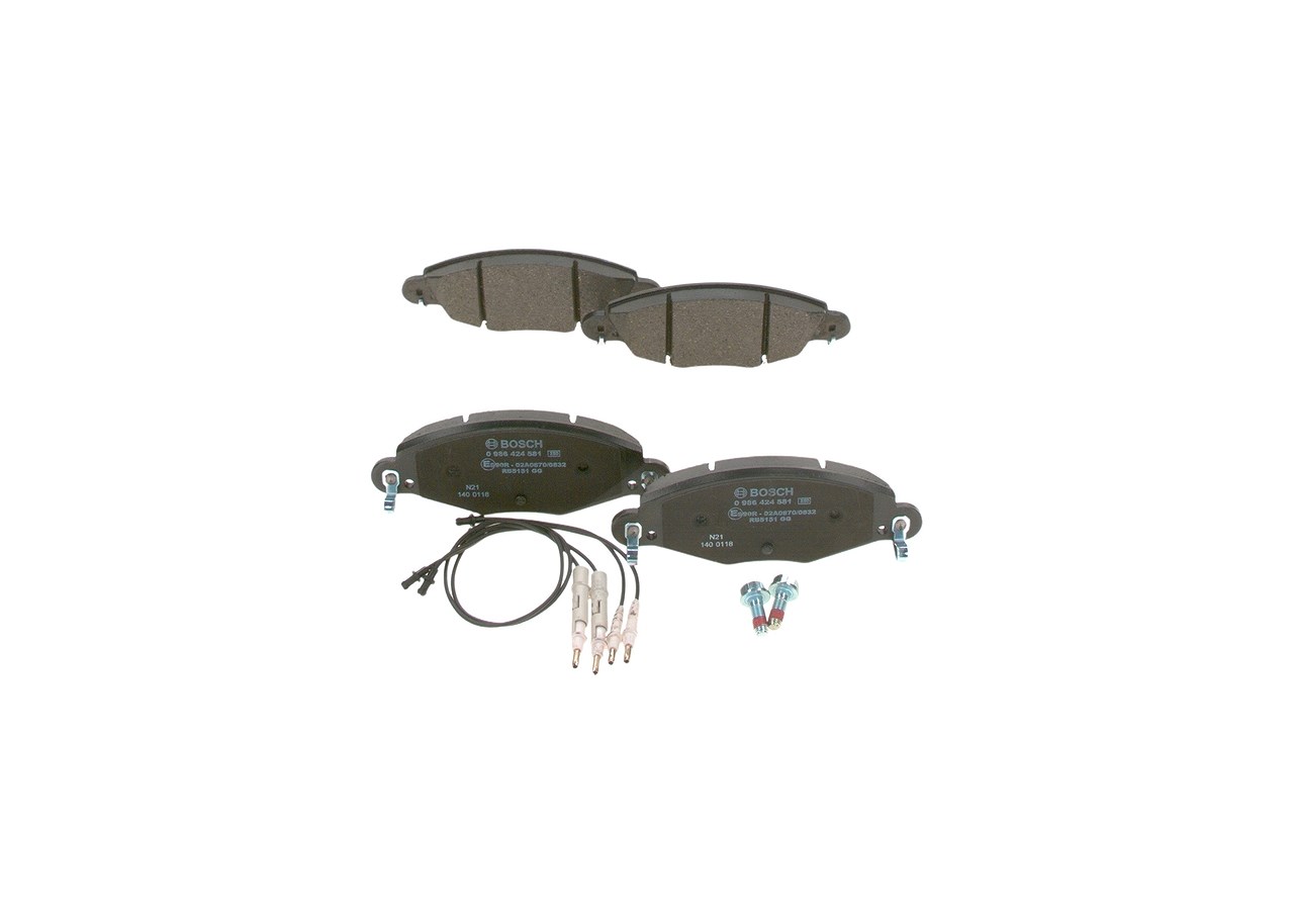 Bosch Bremsbelagsatz, Scheibenbremse [Hersteller-Nr. 0986424581] für Citroën