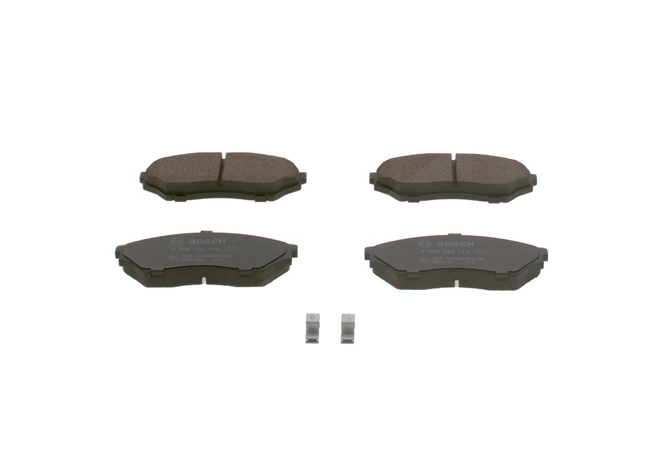 Bosch Bremsbelagsatz, Scheibenbremse [Hersteller-Nr. 0986424713] für Mitsubishi