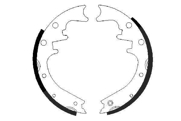 Bosch Bremsbackensatz [Hersteller-Nr. 0986487529] für Jeep