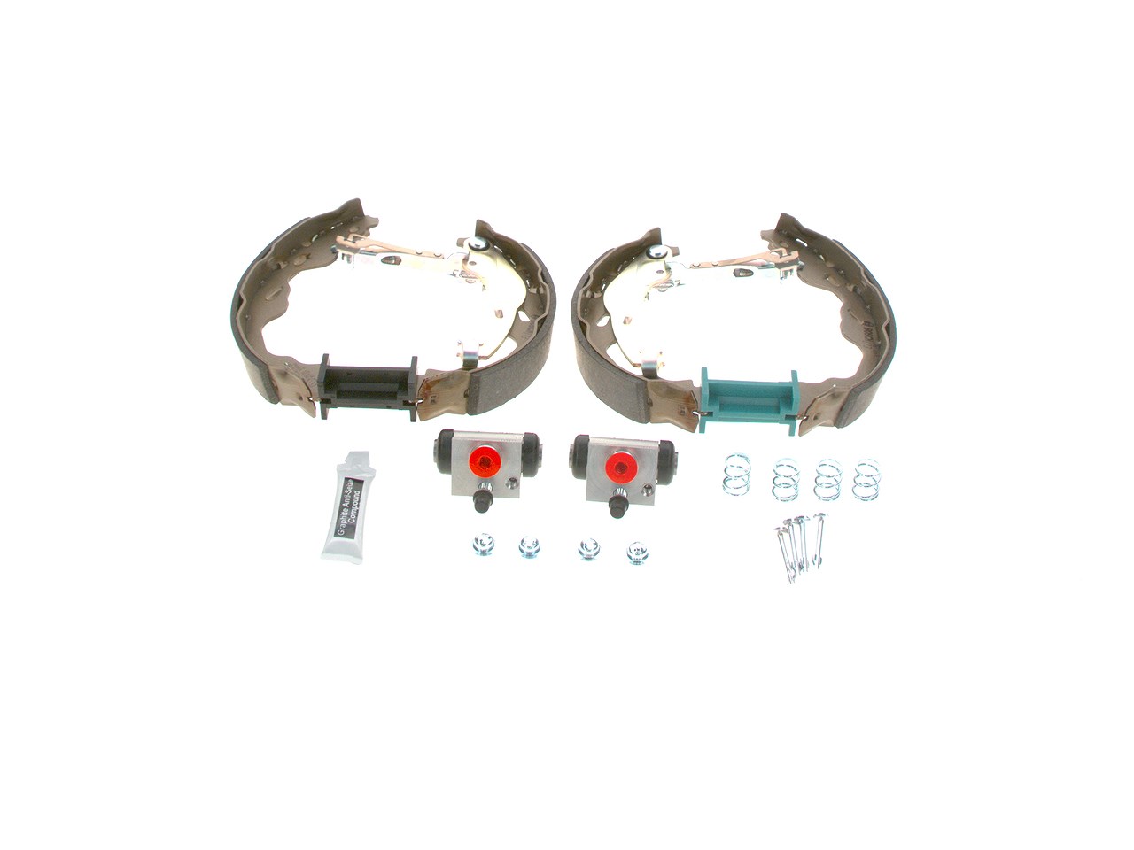 Bosch Bremsbackensatz [Hersteller-Nr. 0204114190] für Peugeot, Citroën, Toyota