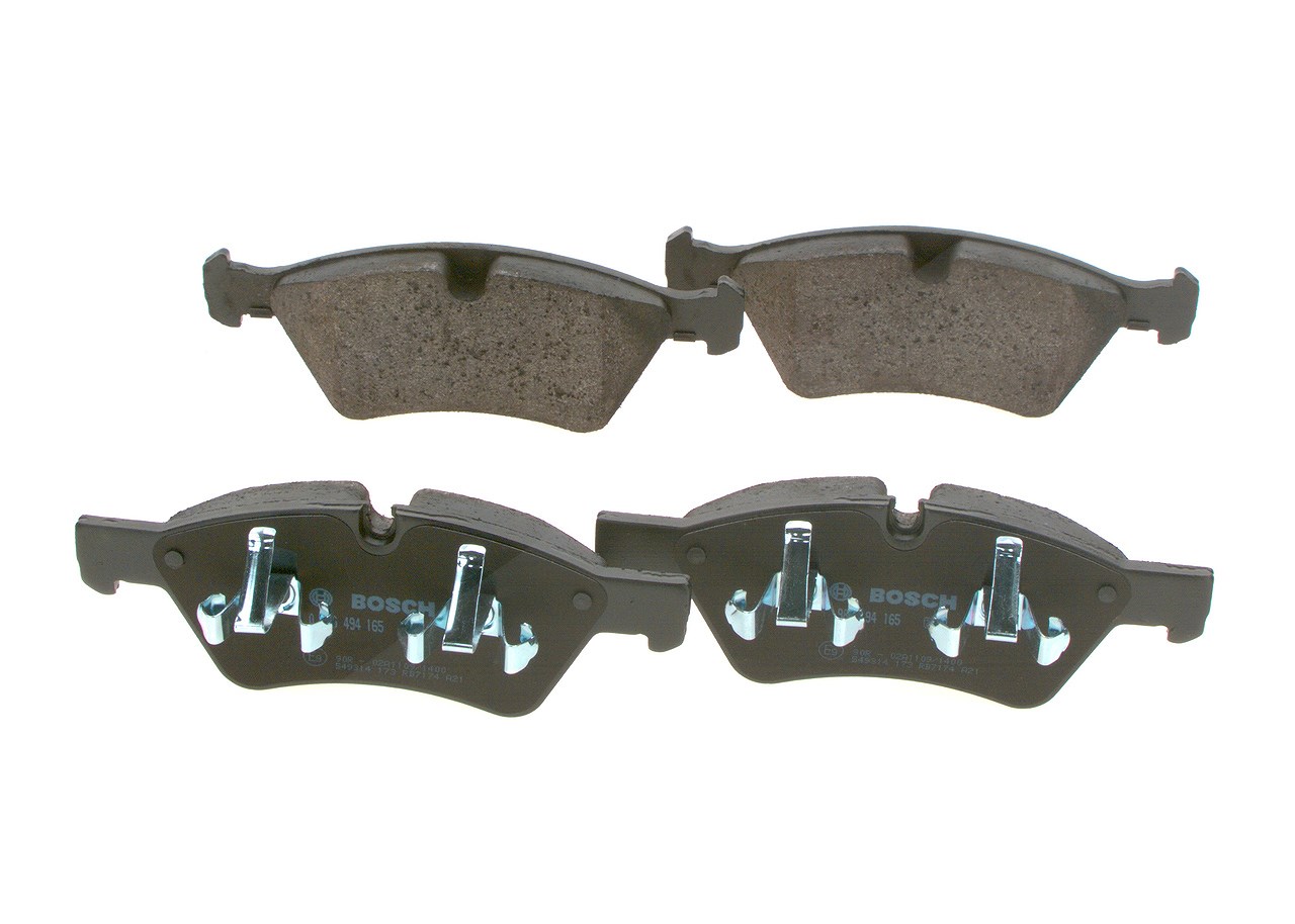Bosch Bremsbelagsatz, Scheibenbremse [Hersteller-Nr. 0986494165] für Mercedes-Benz