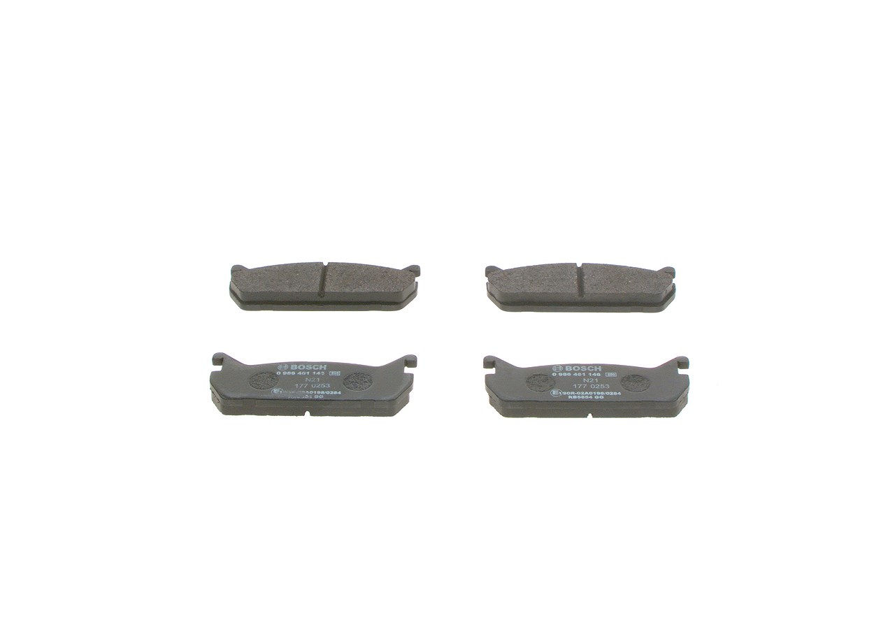 Bosch Bremsbeläge hinten (Satz) [Hersteller-Nr. 0986461146] für Daihatsu, Suzuki, Mazda
