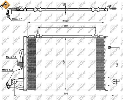 Nrf Kondensator 535x375 [Hersteller-Nr. 35031] für Audi