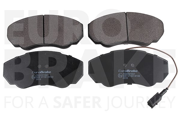 Eurobrake Bremsbelagsatz Vorderachse [Hersteller-Nr. 5502221947] für Fiat, Peugeot, Citroën