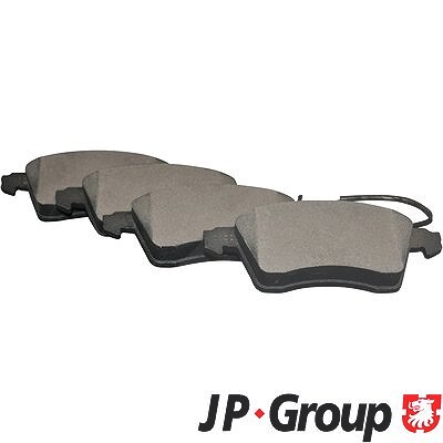 Jp Group Bremsbeläge Vorderachse inkl. Warnkontakt [Hersteller-Nr. 1163603910] für VW