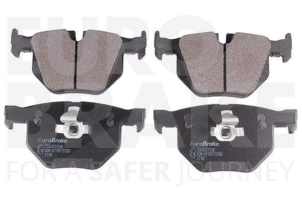 Eurobrake Bremsbelagsatz Hinterachse [Hersteller-Nr. 5502221526] für BMW