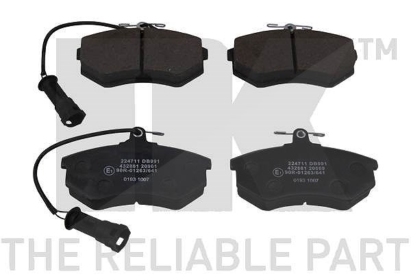 Nk Bremsbelagsatz Vorderachse [Hersteller-Nr. 224711] für Audi, VW, Seat