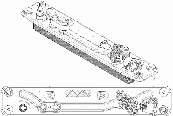 Mahle Ölkühler, Automatikgetriebe [Hersteller-Nr. CLC182000P] für BMW