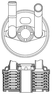 Mahle Ölkühler, Automatikgetriebe [Hersteller-Nr. CLC184000S] für VW, Seat, Skoda