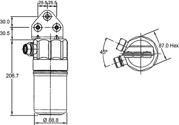 Mahle Trockner, Klimaanlage [Hersteller-Nr. AD41000S] für Audi, VW
