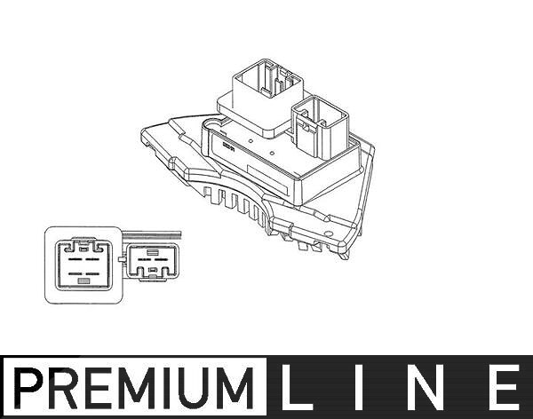 Mahle Regler, Innenraumgebläse [Hersteller-Nr. ABR35000P] für Volvo