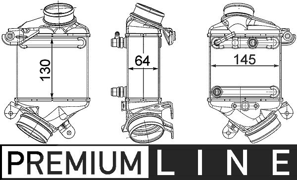 Mahle Ladeluftkühler [Hersteller-Nr. CI187000P] für BMW