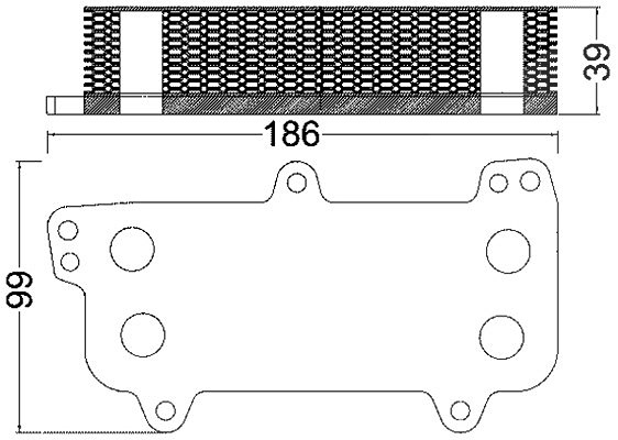 Mahle Ölkühler, Motoröl [Hersteller-Nr. CLC187000S] für VW