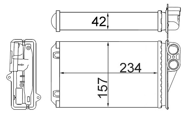 Mahle Wärmetauscher, Innenraumheizung [Hersteller-Nr. AH248000S] für Peugeot