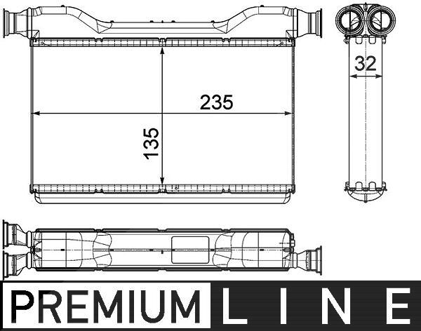 Mahle Wärmetauscher, Innenraumheizung [Hersteller-Nr. AH189000P] für BMW, Rolls-royce, Alpina