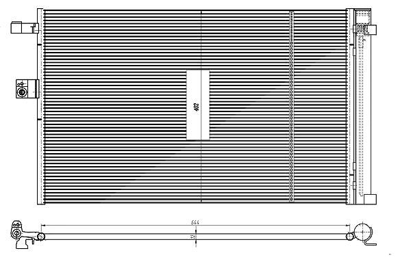 Nrf Kondensator, Klimaanlage [Hersteller-Nr. 350462] für BMW