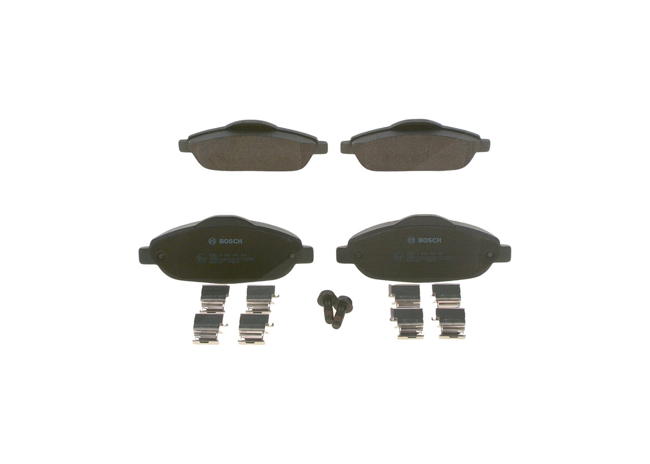 Bosch Bremsbelagsatz, Scheibenbremse [Hersteller-Nr. 0986494261] für Peugeot
