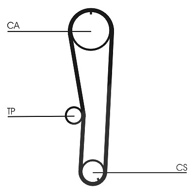 Continental Ctam Zahnriemen [Hersteller-Nr. CT1072] für Daihatsu
