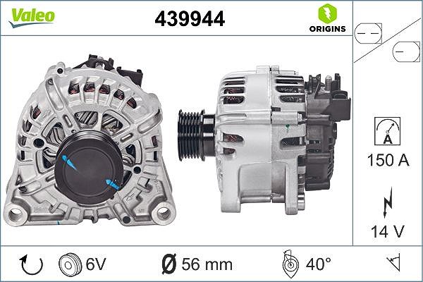 Valeo Generator [Hersteller-Nr. 439944] für Ford
