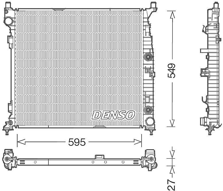 Denso Kühler, Motorkühlung [Hersteller-Nr. DRM17055] für Mercedes-Benz
