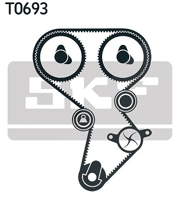Skf Zahnriemensatz [Hersteller-Nr. VKMA95924-1] für Mitsubishi - Bild 3