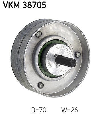 Skf Umlenk-/Führungsrolle, Keilrippenriemen [Hersteller-Nr. VKM38705] für Mini