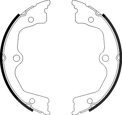 Hella Bremsbackensatz, Feststellbremse [Hersteller-Nr. 8DA355051-071] für Honda, Acura