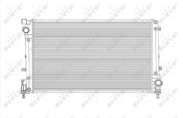Nrf Kühler, Motorkühlung [Hersteller-Nr. 53835] für Abarth