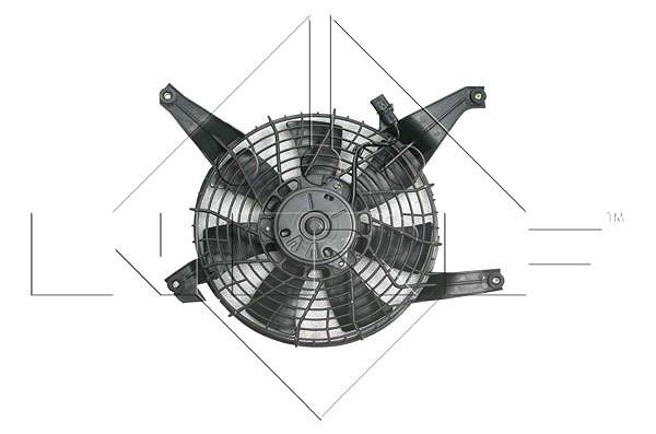 Nrf Lüfter, Motorkühlung [Hersteller-Nr. 47468] für Mitsubishi