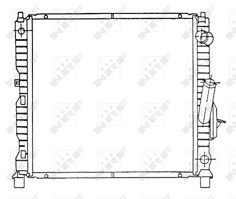 Nrf Kühler, Motorkühlung [Hersteller-Nr. 58942] für Renault