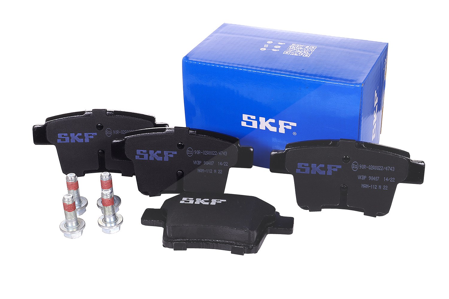 SKF Scheibenbremse Bremsbelag VKBP 90407-4er Set - Position Hinterachse Höhe 77 mm Länge 134 mm Breite 83 mm Dicke 17,2 mm - OE Qualität - Bild 5
