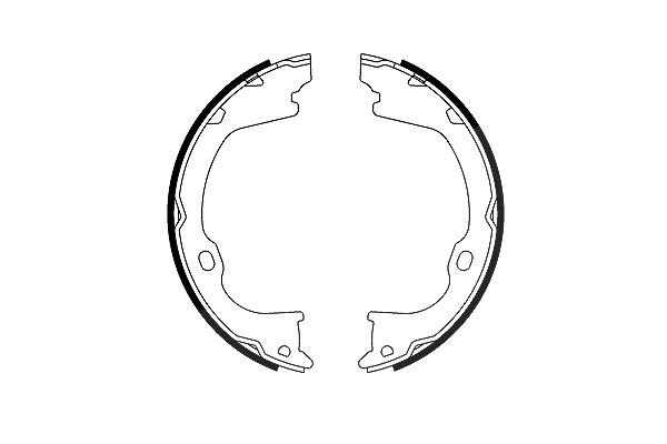 Trw Bremsbackensatz, Feststellbremse [Hersteller-Nr. GS8819] für Jeep, Chrysler, Dodge